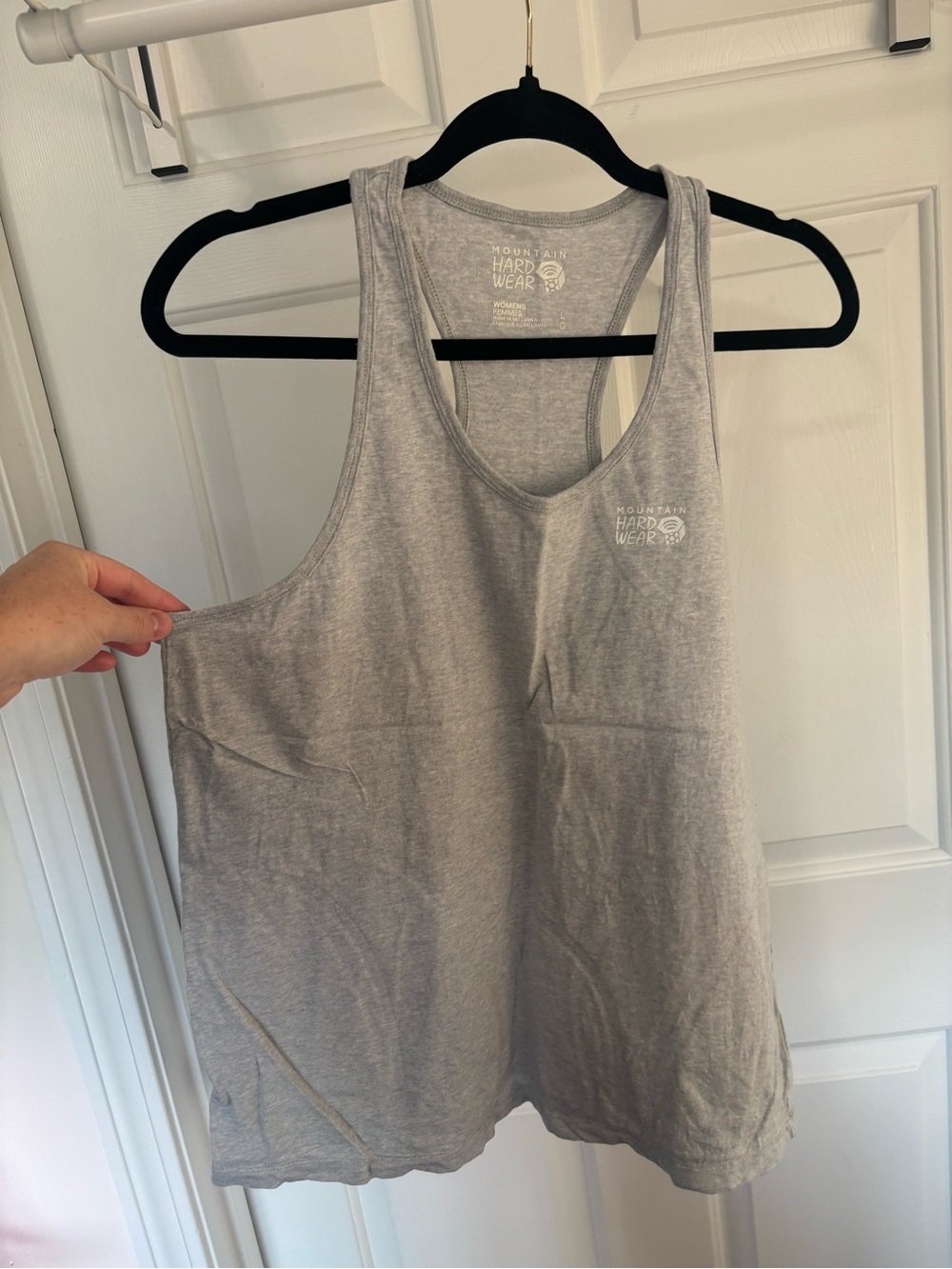 Mountain Hardwear Women’s Gray Racerback Tank Size L